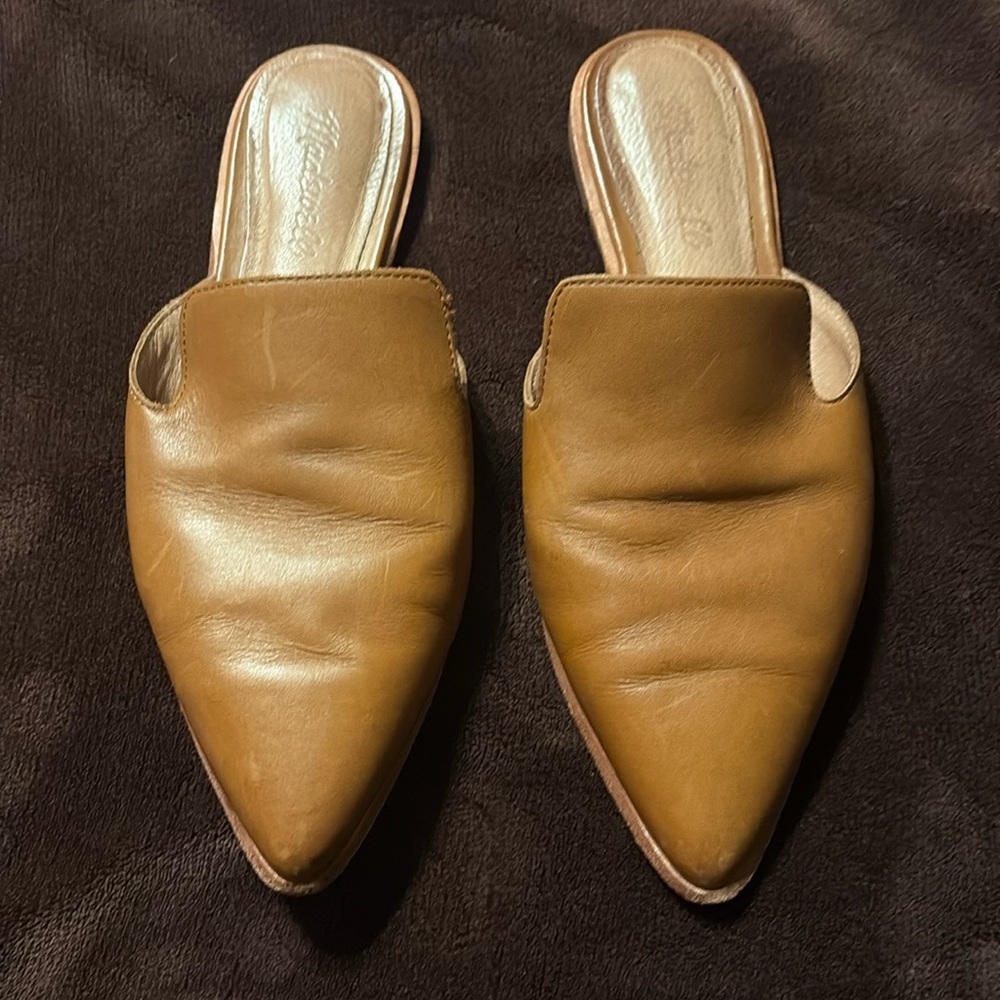 Madewell Gemma Mule in English Saddle Tan Leather